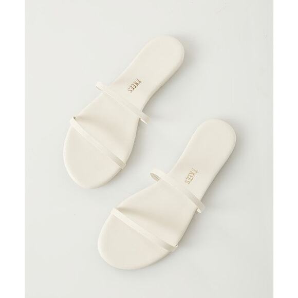 Tkees Gemma Leather Sandal Coconut Cream - 6 - Picture 2 of 7